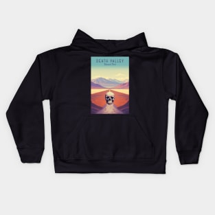 Death Valley National Park Vintage Travel  Poster Kids Hoodie